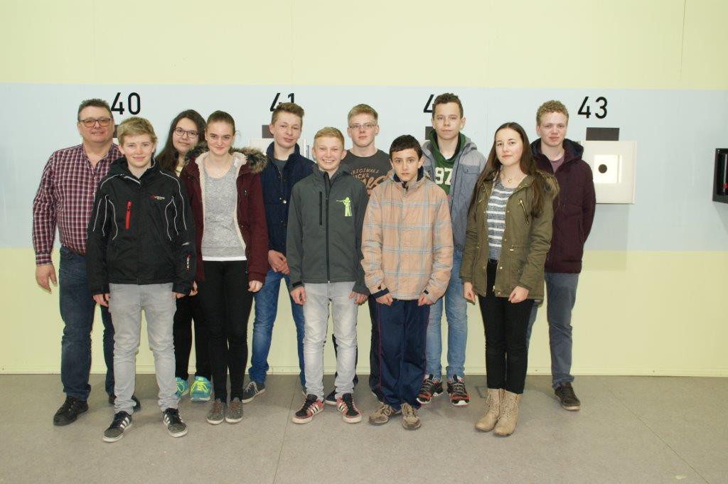 Luftgewehr Schüler- und Jugendmannschaft bei der OSB-Jugendrangliste in Pfreimd 2016.