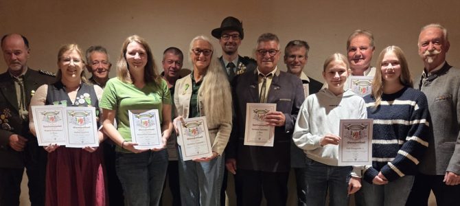 Preisverteilung zum 84. Gauschießen des Schützengaues Sulzbach-Rosenberg